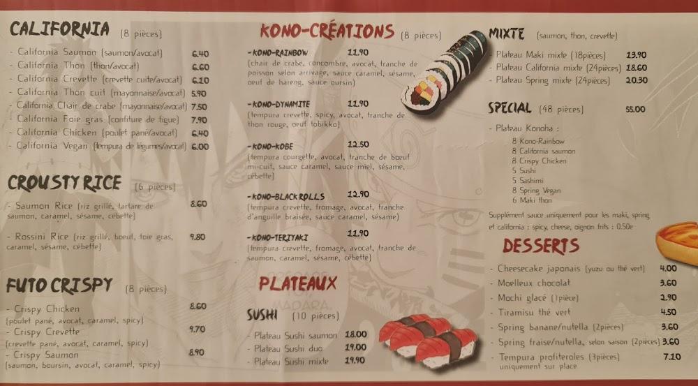 Konoha artisan sushi - Menu Image 4